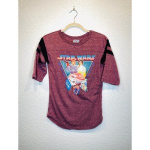 STAR WARS BASEBALL TEE XS